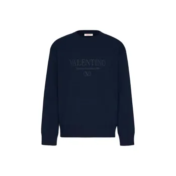Valentino Logo Embroidered Crewneck Jumper