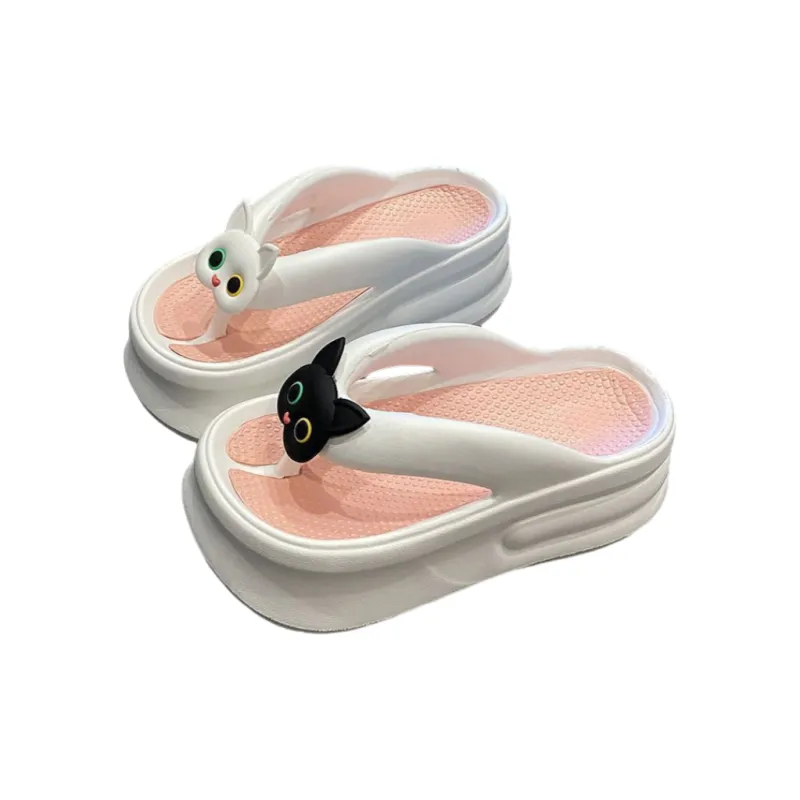 TLIT Flip Flops Cartoon, Slippers, Height Increasing Summer Slip Resistant Platform Good Looking Cute Home-4
