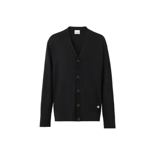 Burberry Wool And Silk V Neck Cardigan