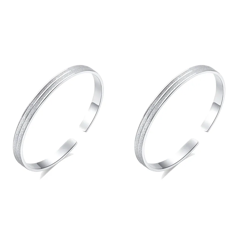 IDEAL 999 Fine Silver Bangles Unisex-4