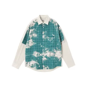 KORAKUBLUE Shirt Unisex Tie Dye Green