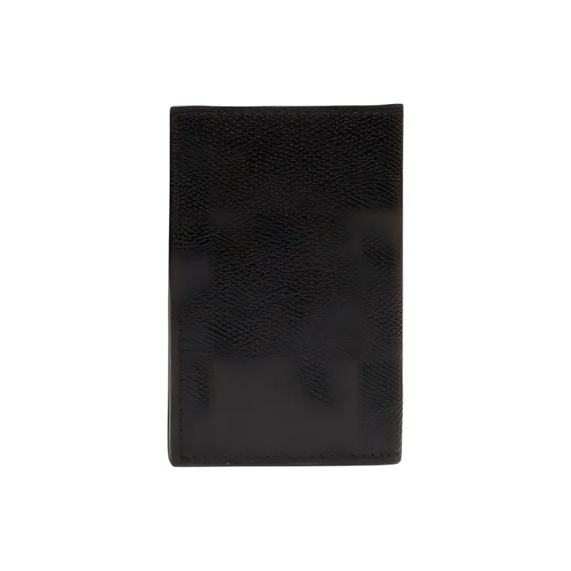 Valextra Calfskin Card Holder Unisex Black-1
