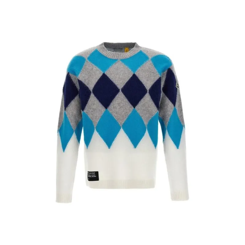 Moncler Sweaters Men Blue-0