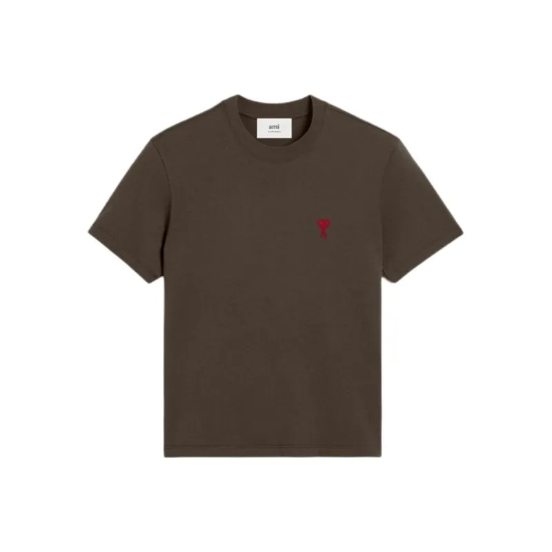 AMIPARIS Paris Ami De Coeur Crewneck Short Sleeved T Shirt-0