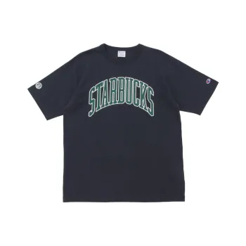 Starbucks/starbucks X Champion Beams X Starbucks Collaboration T-Shirts Unisex Navy