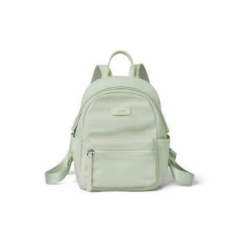LEFF Water Repellent Fabric Backpack Women's Banxia Green/Classic Black/Dark Plum Sauce