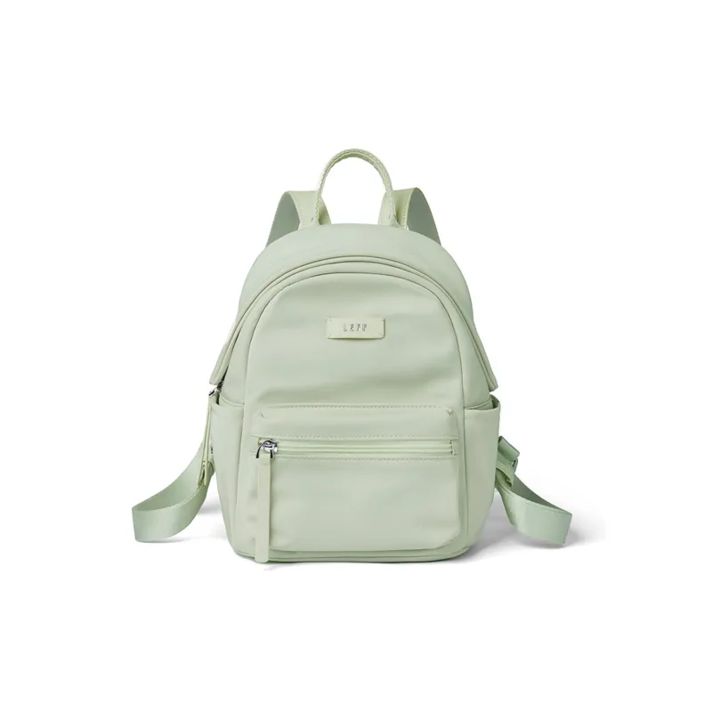 LEFF Water Repellent Fabric Backpack Women's Banxia Green/Classic Black/Dark Plum Sauce-0