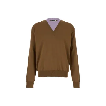 JIL SANDER Double Neck Knitted Jumper