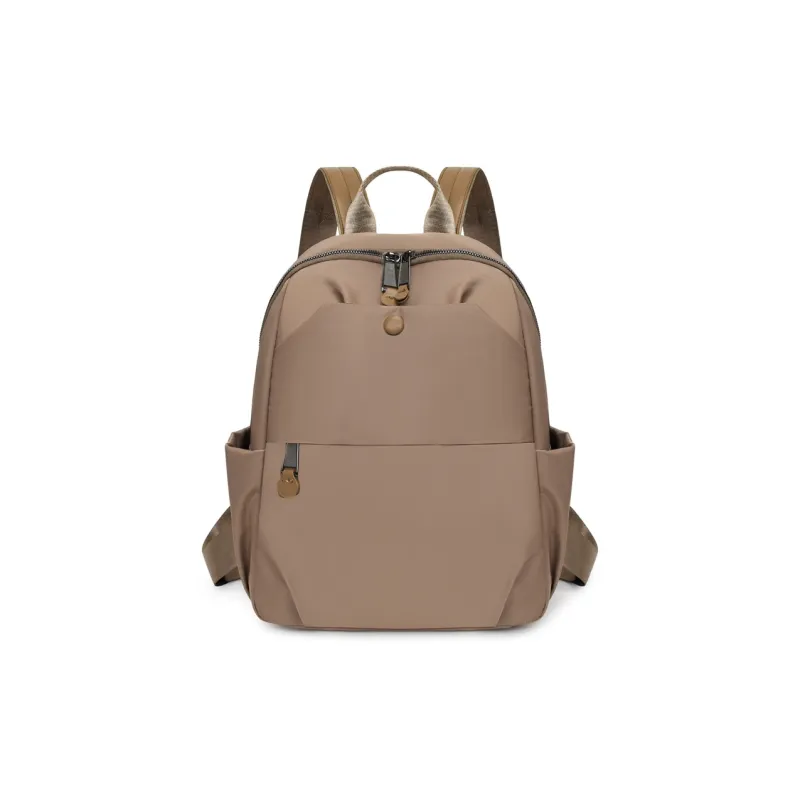 OURFUN Nylon Backpack Women's Ecru/Black/Purple/Khaki-9