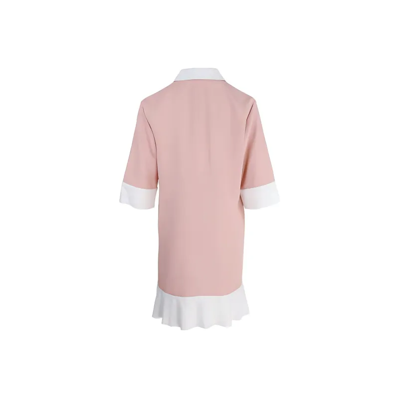 RED VALENTINO Short Sleeved Dresses Women's Pink-1