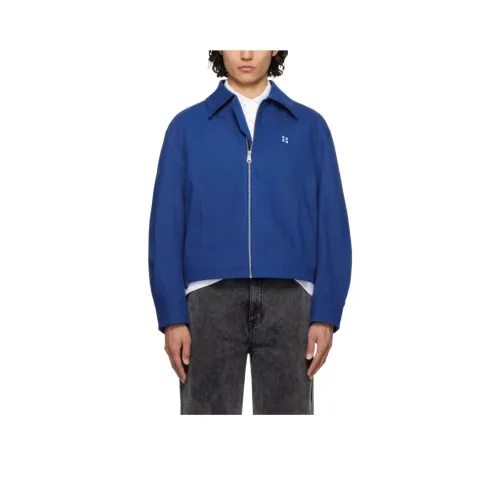 Ader Error Blue Hats Caps & Coats Men's Blue