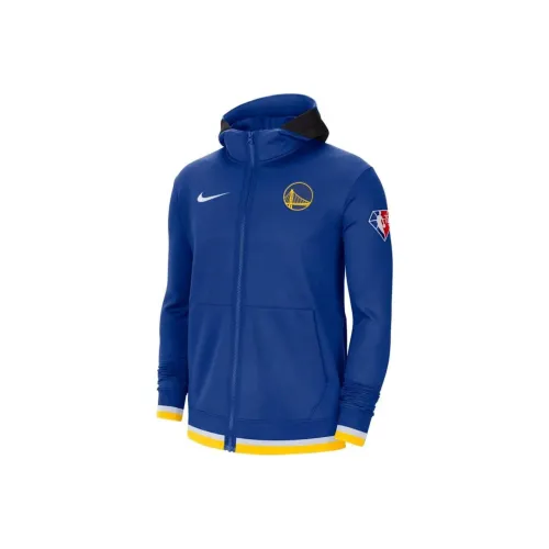 Nike Nba Golden State Warriors Showtime Dri Fit Full Zip Hoodie