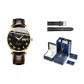 Brown Leather Black Dial