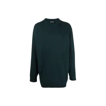 Balenciaga Cashmere V Neck Oversized Top