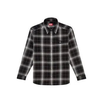DIESEL S Simply A Checked Flannel Shirt