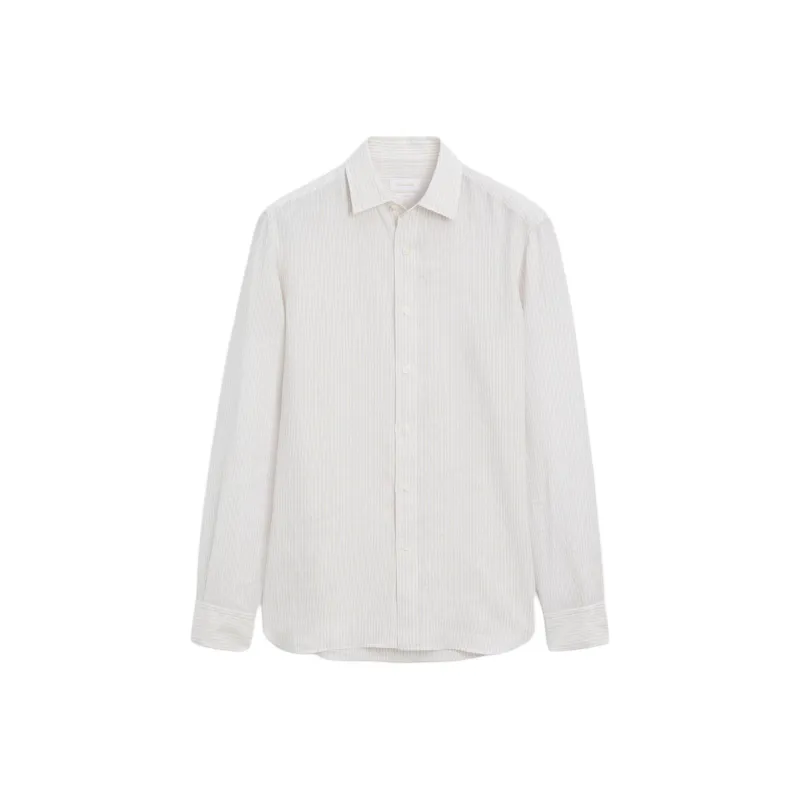 Massimo Dutti Shirts Men Ecru-0