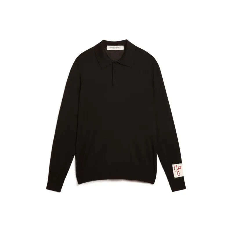 Golden Goose Long sleeve Knitted Polo Shirt-0