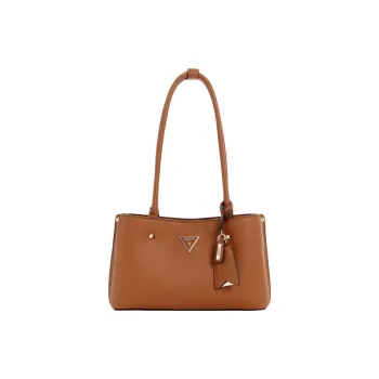 GUESS Meridian Polyurethane Shoulder Bag Women's Cognac Brandy