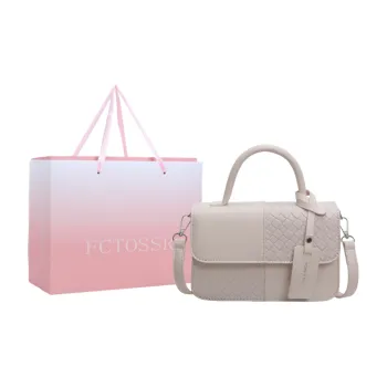 FCTOSSR PU Shoulder Bag, Crossbody Bag, Handbag Women's Ecru Silver/Black/Gold/White & Gray/White & Green/White & Khaki