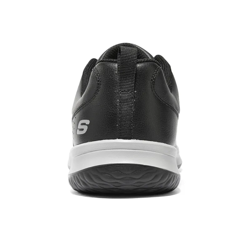 Skechers Go Walk Steady Anti-Slip Wear-Resistant Low-Top Skateboard Shoes Men's Black White-4