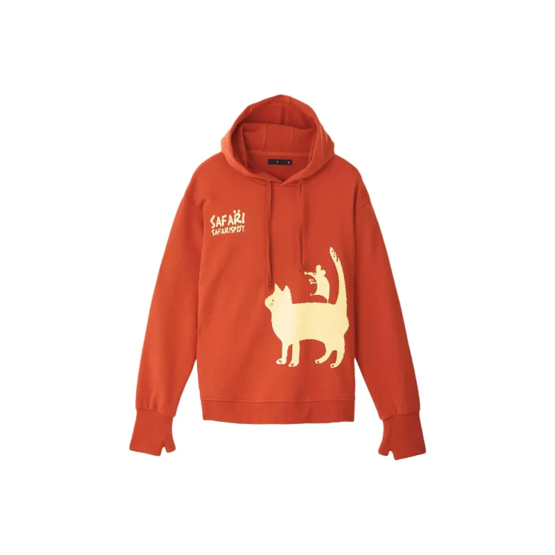 Safarispot CATHY AND BROOK STORY GLOVE HOODIE Sweatshirt Men's Orange/Orange-0