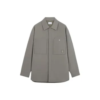 Maison Kitsune Fox Head Patch Padded Overshirt