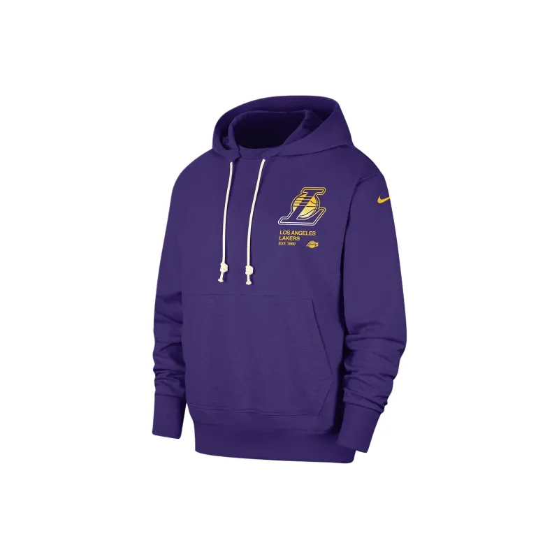 Nike Los Angeles LakersDri FIT Standard Issue FW24 Courtside Sweatshirt Men's Purple-0