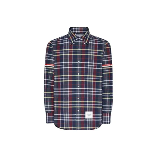 THOM BROWNE Tartan check Flannel Shirt