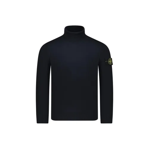 STONE ISLAND Logo Patch Roll Neck Jumper