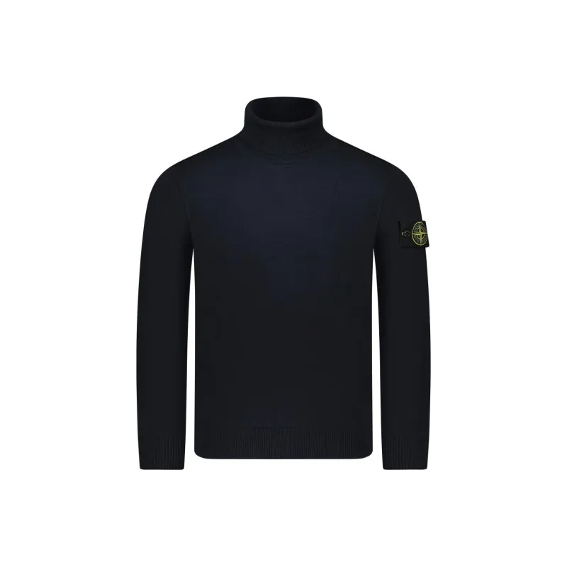 STONE ISLAND Logo Patch Roll Neck Jumper-0