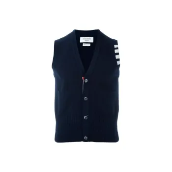 THOM BROWNE Sleeveless Buttoned Cardigan