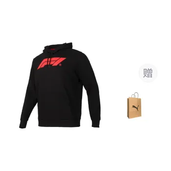 PUMA Sweatshirt Men's Black Shopping Bag Included