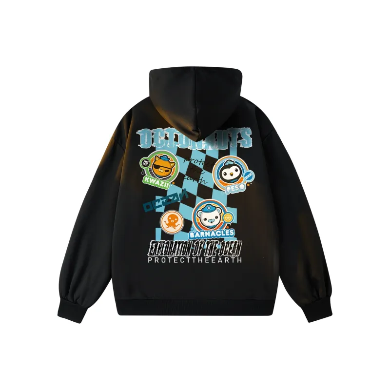 Small Columns Under The Sea Hoodie Unisex-4