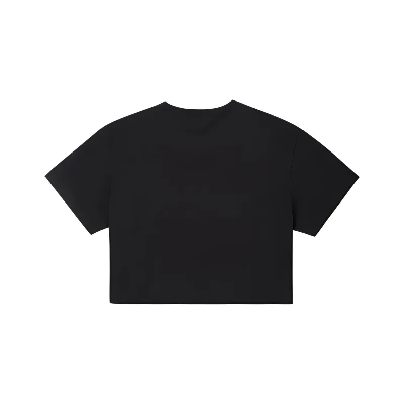 Converse Crop Top Women's Black-1