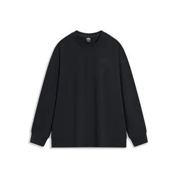 XTEP Crew Neck Sweatshirt Jet Black Men's