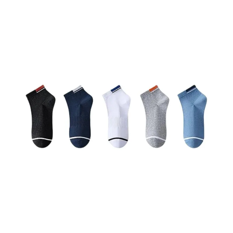 H YXIANG Mid Calf Socks Unisex 5 Pack-0