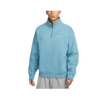 Nike Solo Swoosh Sweatshirt Men's Denim Blue Turquoise