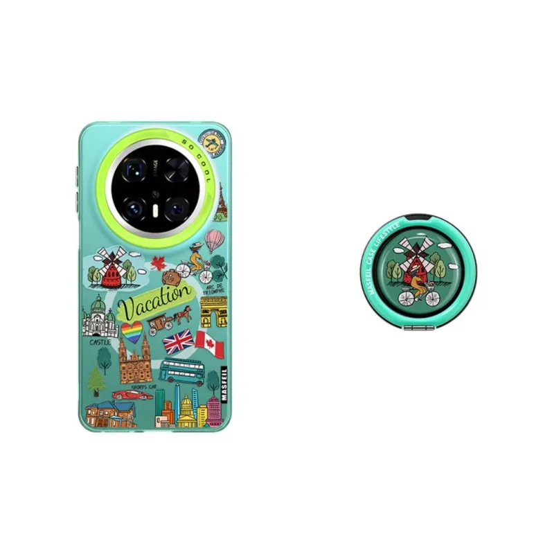 Marsfield Acrylic Material Magnetic Case Freedom Travel Phone Cases Compatibility Huawei Mate 70/60/50 Pro-7