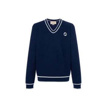 GUCCI Logo patch Cotton wool Sweatshirt