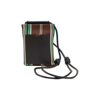 URBAN REVIVO Fabric Shoulder Bag Men's Multicolor