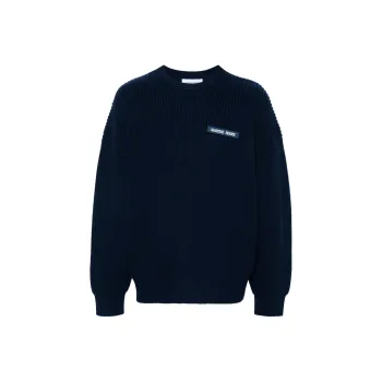 Marine Serre Fisherman Logo Patch Knitted Sweater