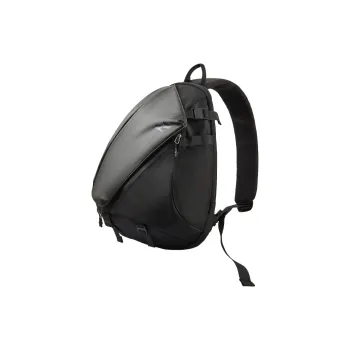 TAJEZZO PVC Crossbody Bag Quiver Bag Unisex Black