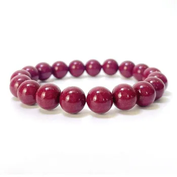 GUANFEI Reconstructed Cinnabar Jade Bracelets Unisex