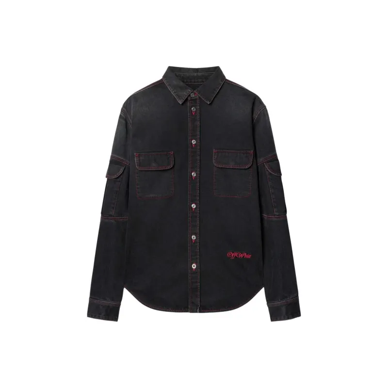 OFF WHITE Script Samurai Shirt-0