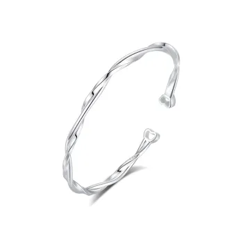 IDEAL 999 Fine Silver Bangles Unisex