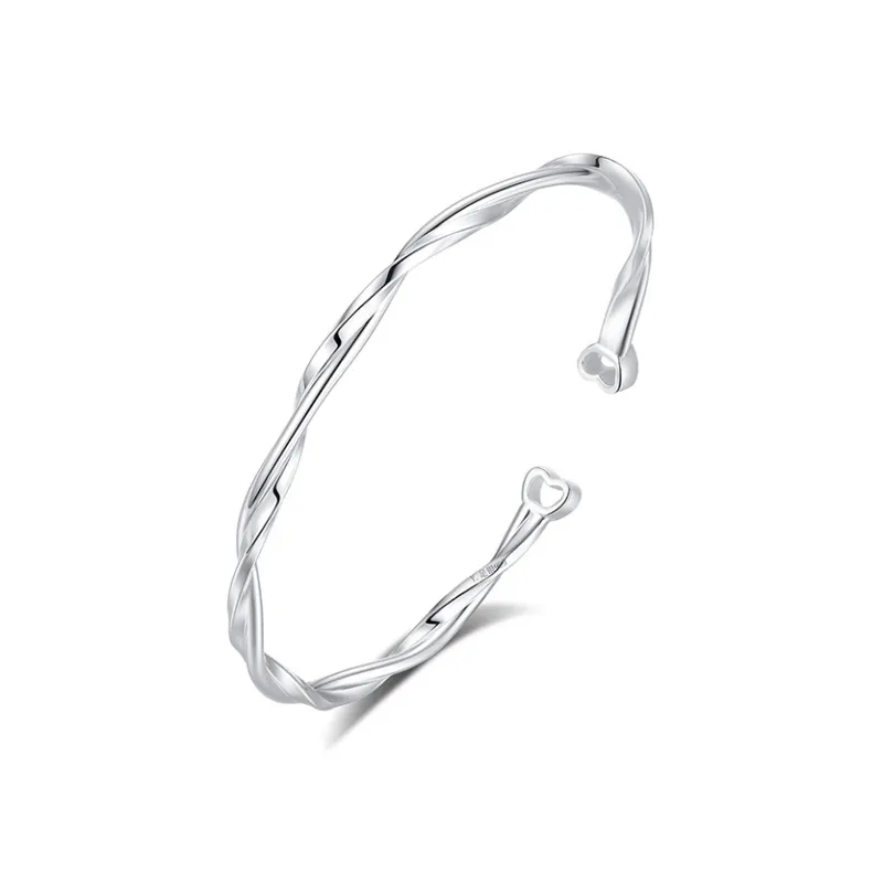 IDEAL 999 Fine Silver Bangles Unisex-0