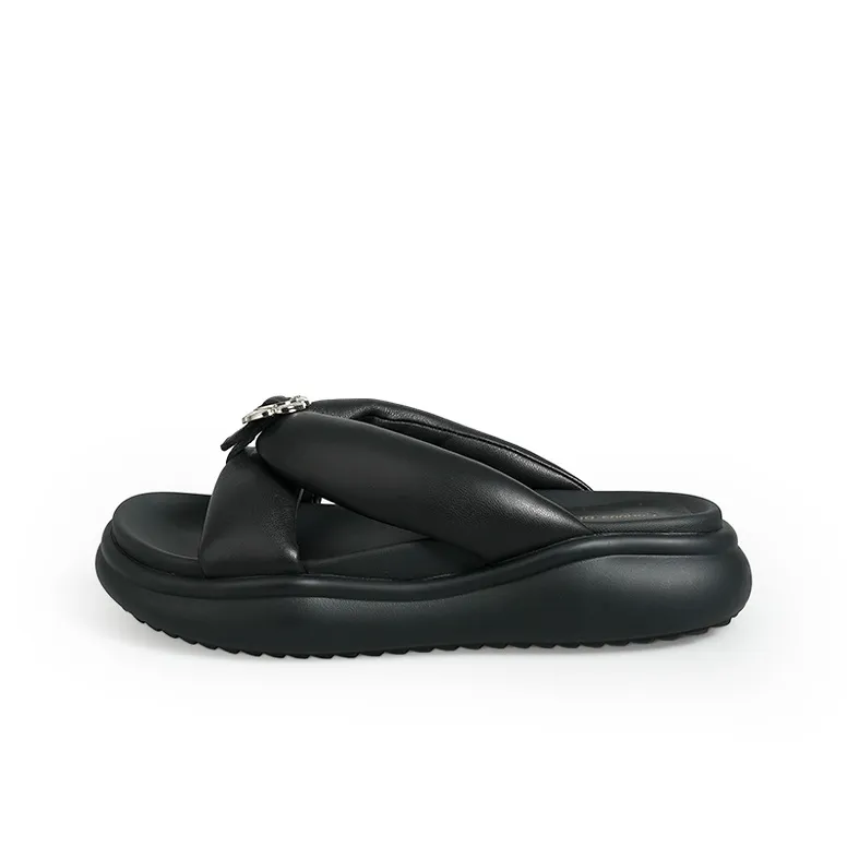 CORINNA DI MARSALA Rubber Sole Slip Resistant Quiet Slide Slippers Women's-5