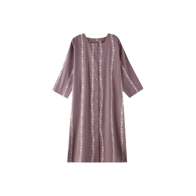 ZumashL Nightgown Women's Grape Green-0