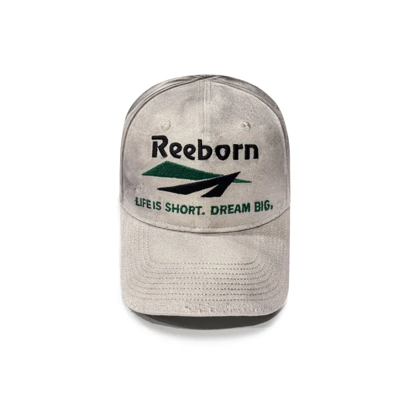False Perception Cotton Baseball Caps Unisex Dirty White-0