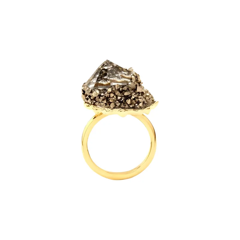 Swarovski Crystal Rings Women's Gold-1